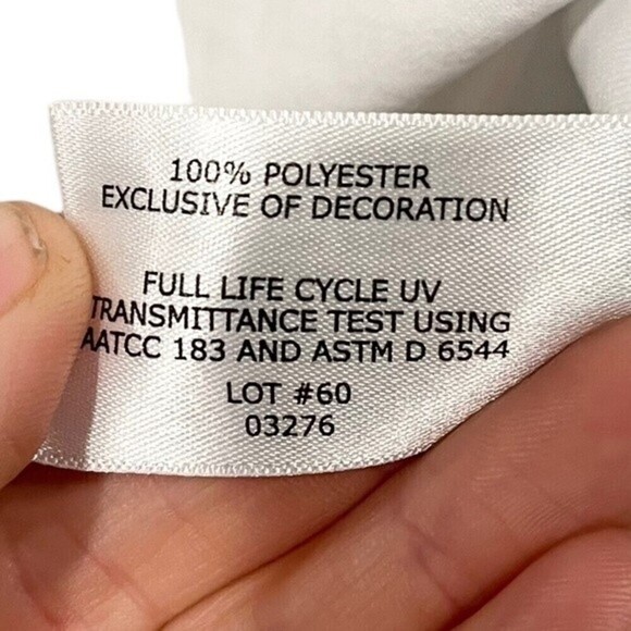 Coolibar White Quarter Zip Jersey Top Shirt UPF 50 Activewear Short Sleeved XXL - Picture 5 of 8